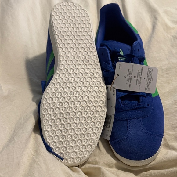 adidas Gazelle Blue and Green Mens Size 10 Athletic Shoes main image 4